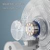 Dual-Head USB Rechargeable Desktop & Floor Fan with 360° Rotation for Camping & Outdoor Use