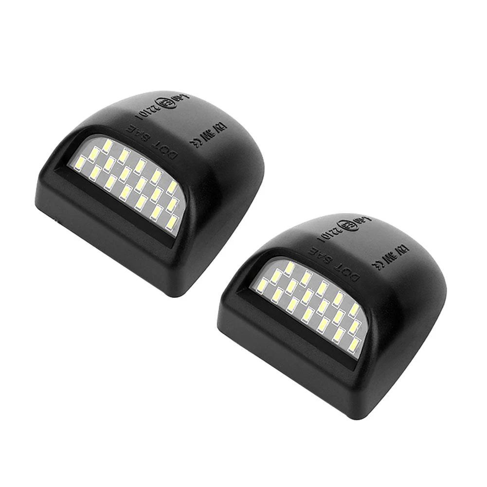 2Pcs Car License Plate Light Led Canbus For Chevrolet Avalanche Silverado Suburban Tahoe Cadillac Escalade GMC Sierra Yukon