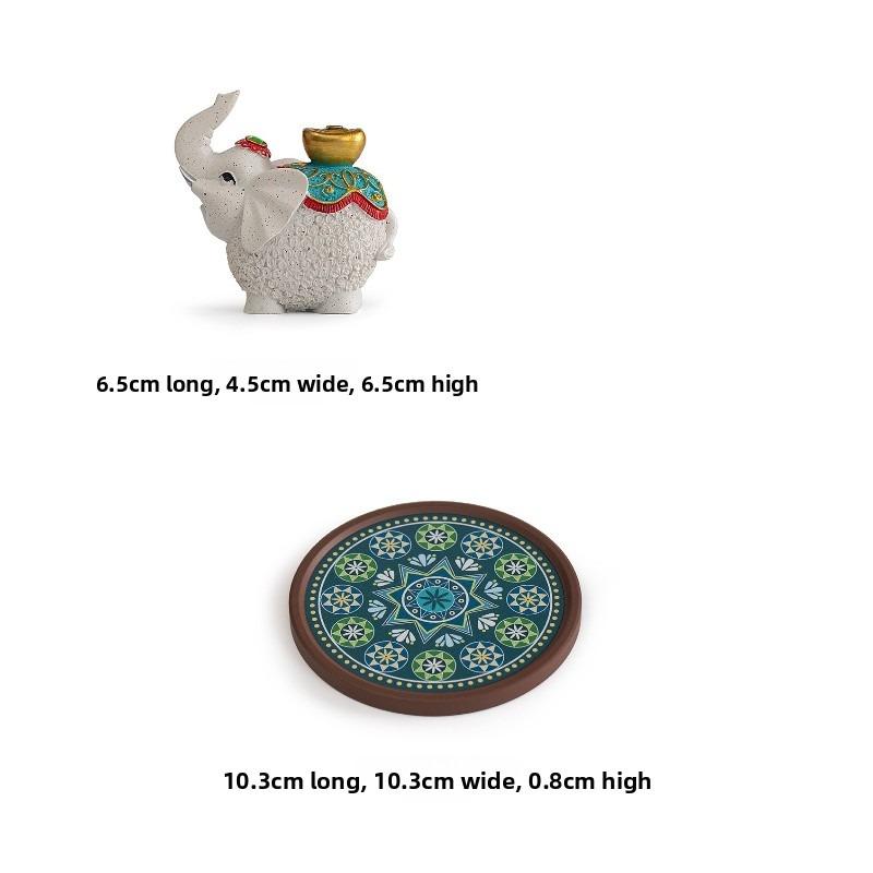 1 Stück Elefant Räuchereinsatz Ornament Haus Innenbereich Räucherwerk Teetisch Teeritual Räucherbrenner Chinesisches Tablett Dekoration