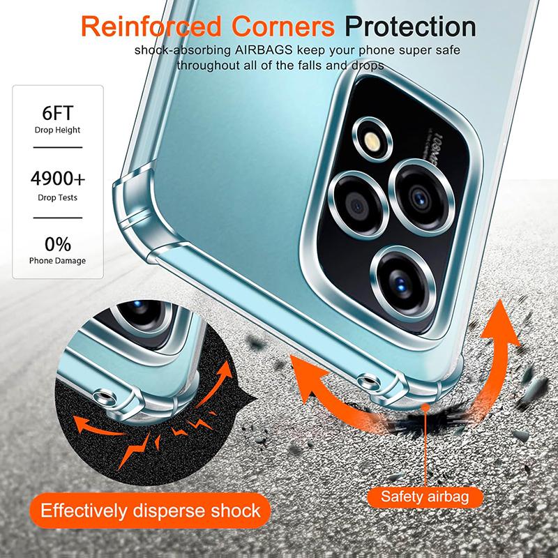 Transparent Ultra Thin Shockproof Silicone Soft Case For Honor 80 90 Lite 200 300 400 Lite Cover For Honor 200 Pro Clear Shell