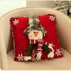 Festive Cartoon Santa Claus Plush Pillow Cover Decorative Hat For Cozy Home And Party Decor