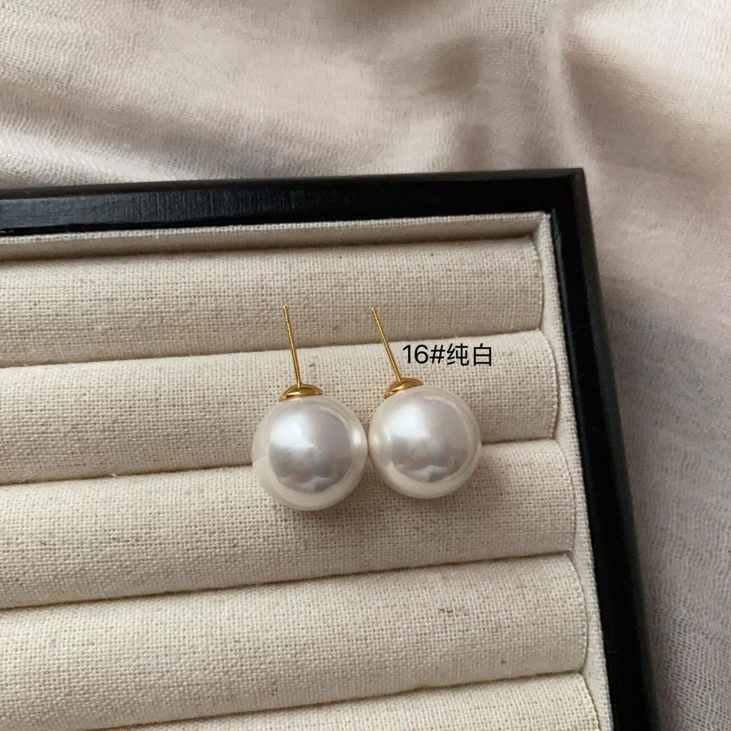Simple And Sweet Atmosphere Pearl Multi-Color Stud Earrings, Advanced Not Monotonous And Versatile, Simple And Generous Light Luxury Earrings