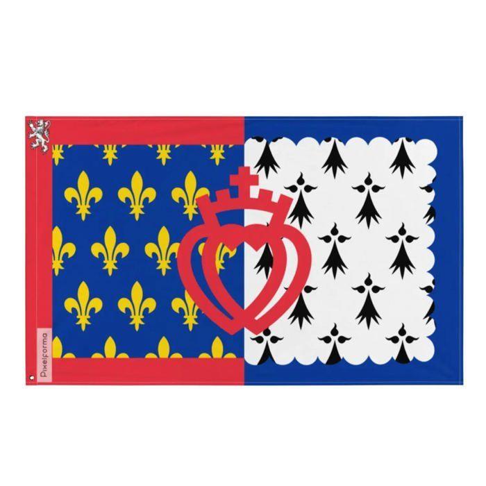 Drapeau - Pays De La Loire - 128 X 192 Cm - Polyester - Impression Recto/verso - Œillets En Fer