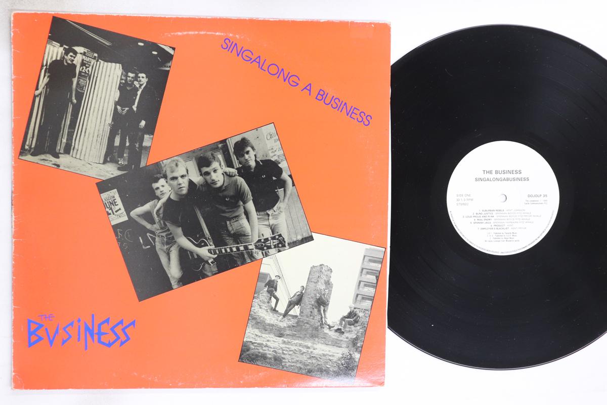 

LP Record BUSINESS - Singalong A Business DOJOLP35 DOJO 1986 UK Rock Used