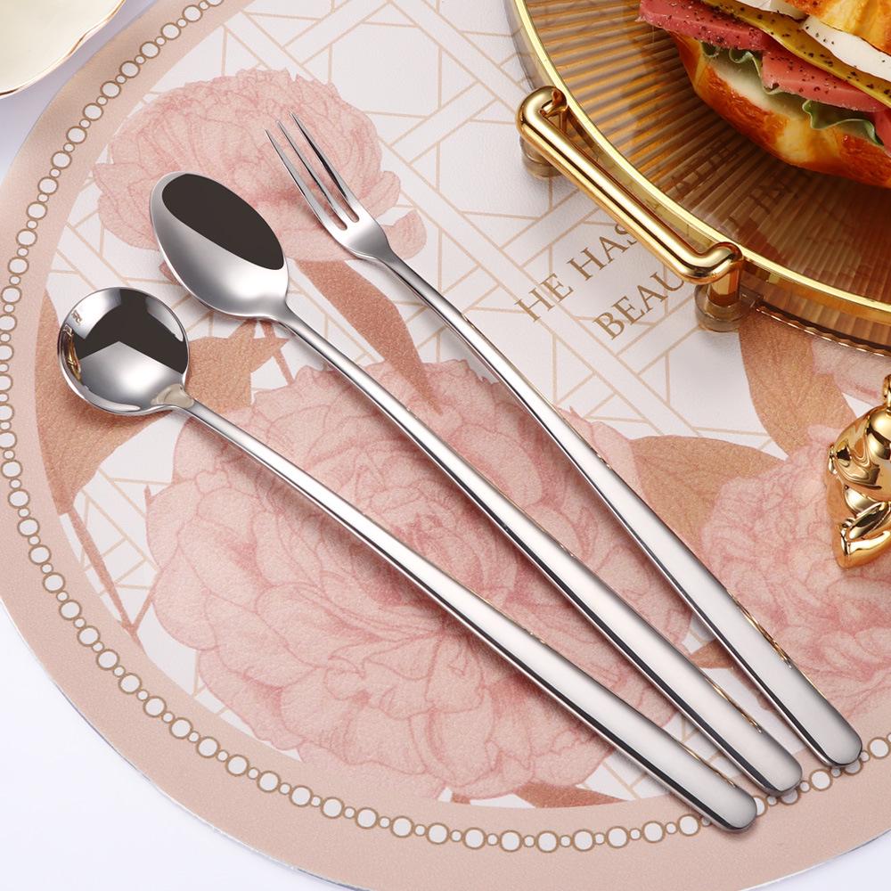 304 Edelstahl Langer Griff Kaffee- & Eis-Rührlöffel