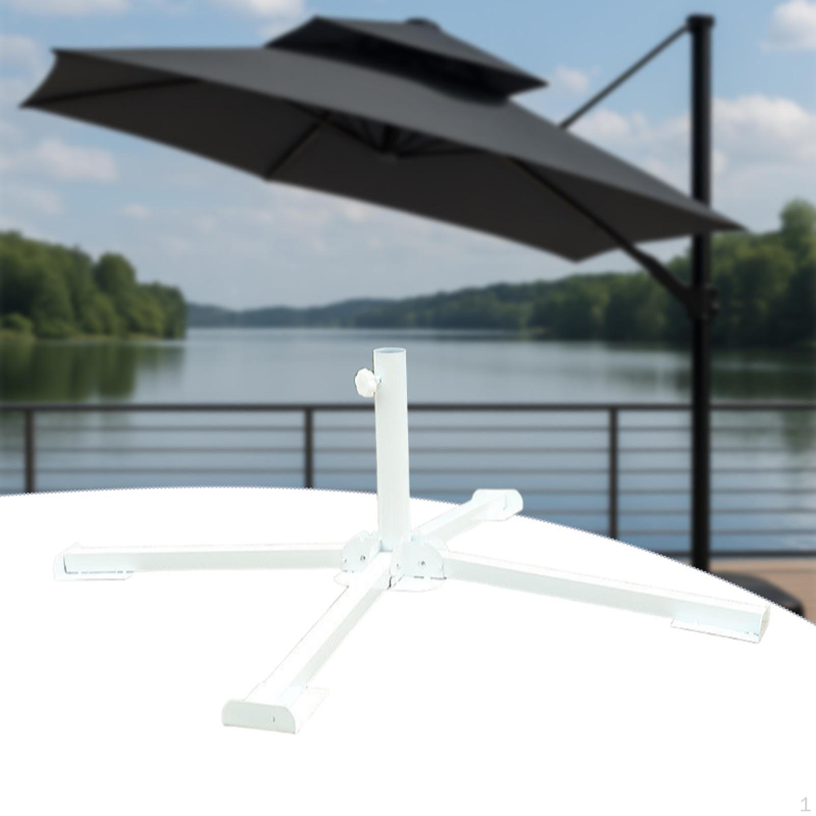 

Adjustable Beach Umbrella Holder for Outdoor Use білий
