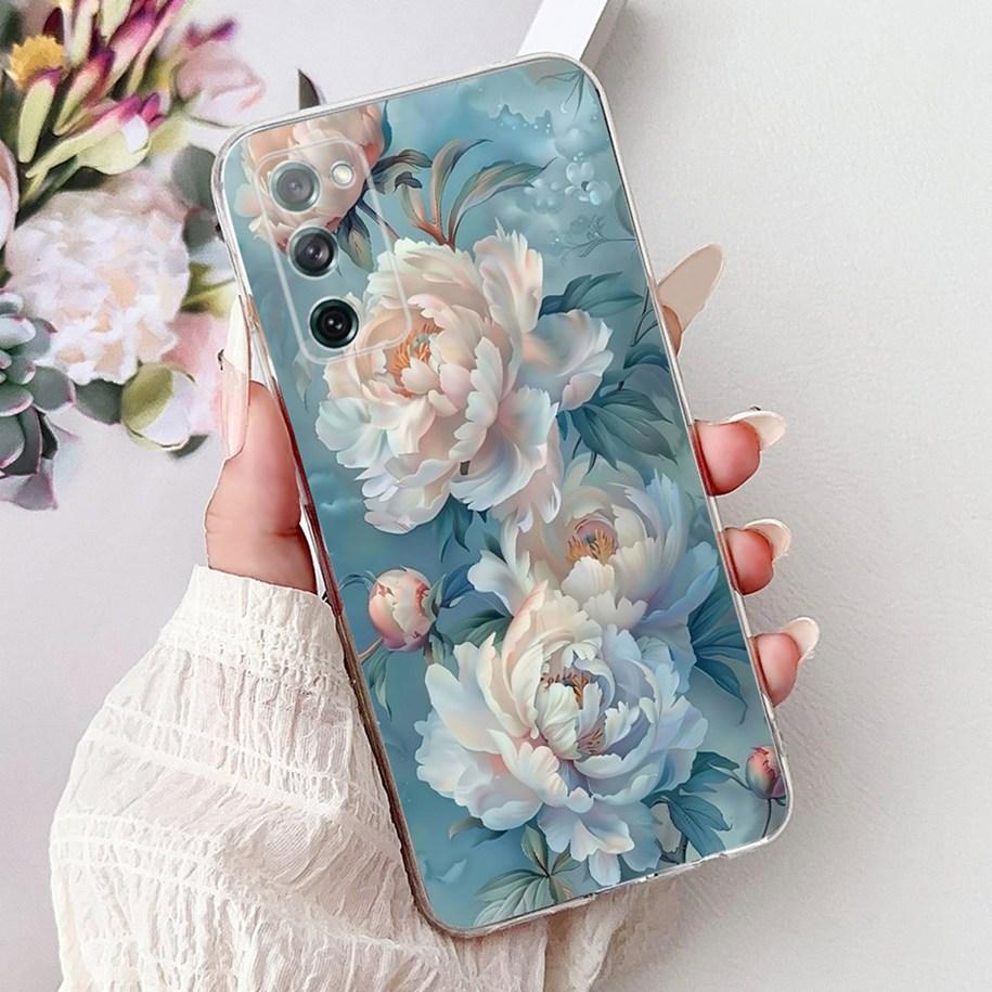 For Samsung Galaxy S20 FE Case SM-G780F S20FE Cover Popular Flower Soft Silicone Cases For Samsung S20 Fan Edition S20Lite Funda