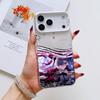 Cool Anime ZZZ Phone Case For iPhone 17 16 15 14 13 12 11 Pro Max Black Purple Matte Laser Metallic Aurora Funda