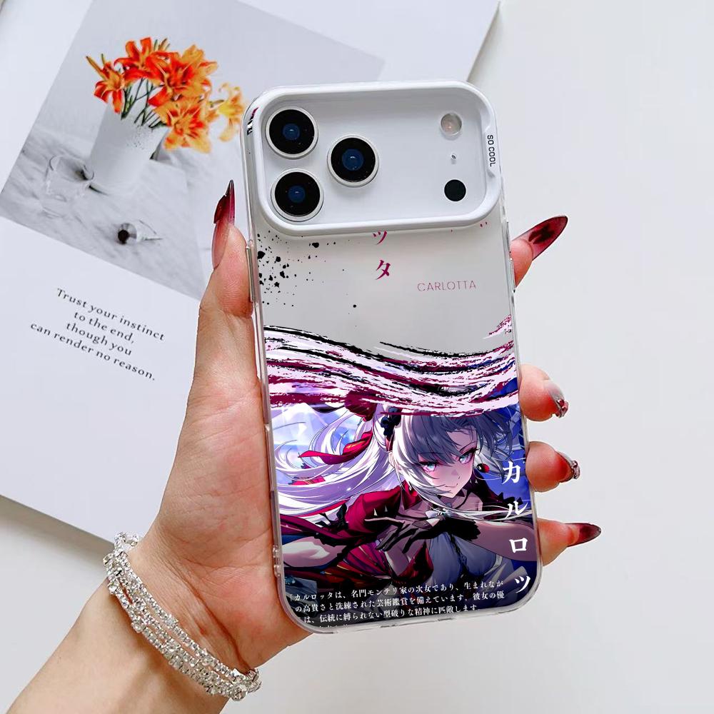 Cool Anime ZZZ Phone Case For iPhone 17 16 15 14 13 12 11 Pro Max Black Purple Matte Laser Metallic Aurora Funda