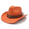 Hot Sale Hardshell Straw Western Panama Cowboy Hat Knight Hat Beach Visor Sun Hat