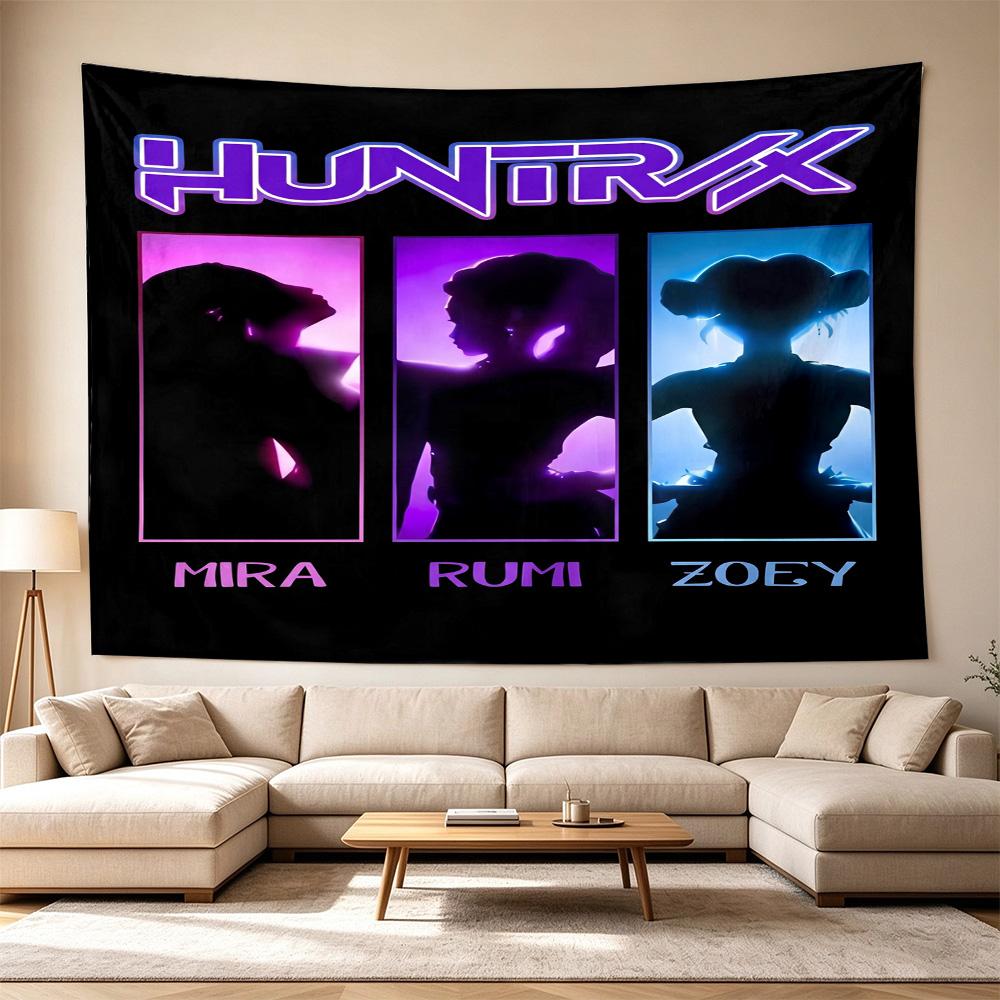 Huntrx Cyberpunk Fashion Large Size Wall Tapestry, Room Aesthetic Decor for Living Room Party Background,Perfect Gift