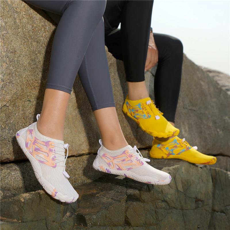 Wassersportschuhe Schnelltrocknende Aqua-Schuhe zum Schwimmen Surfen Herren Damen Barfuß Strandwatschuhe Leichte Atmungsaktive Watschuhe