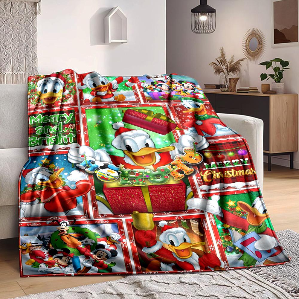 1Pc Christmas Duck Tales Compilation Blanket Soft And Comfortable Casual Warm Camping Travel Christmas Halloween Xmas Gift M924167