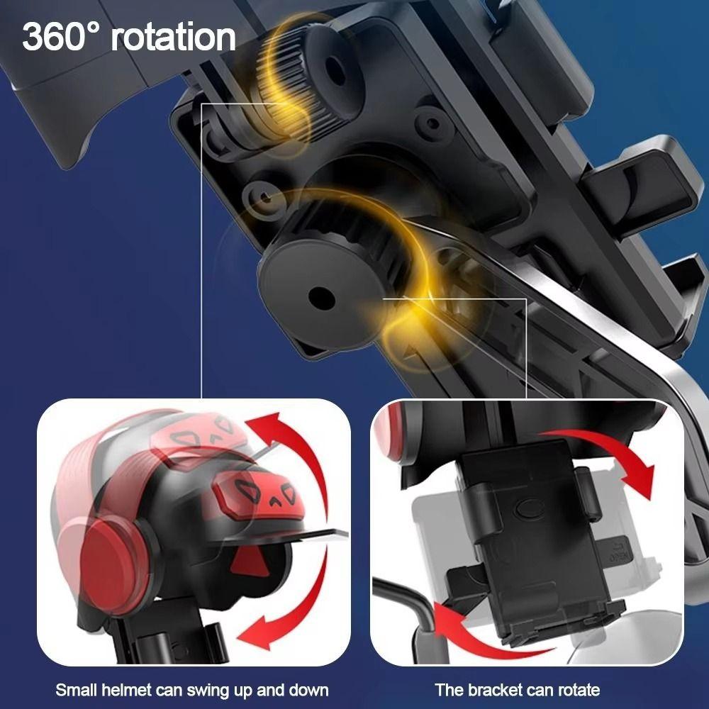 360° Rotatable Motorcycle Phone Holder Rainproof Motorcycle Phones Bracket  Motorcycle Riding