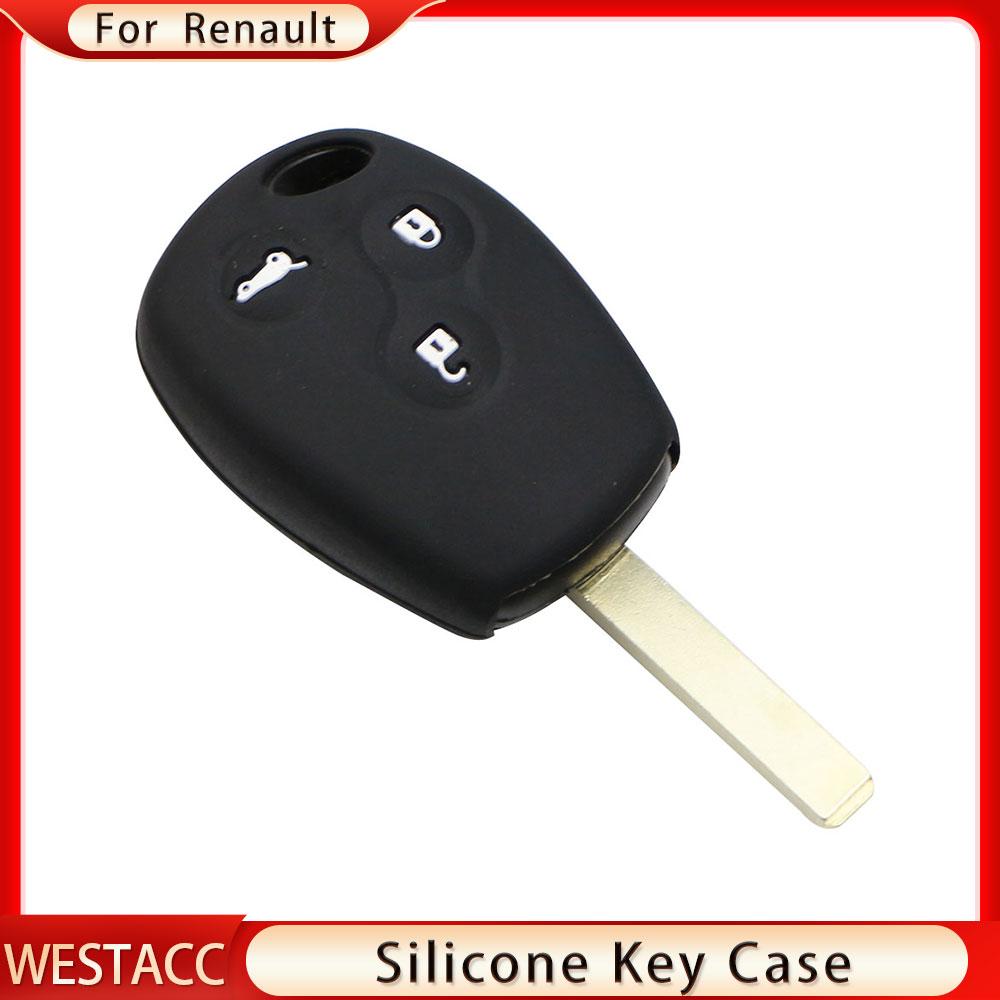 Silikon Auto Schlüsselhülle Etui Schale Fob für Renault DACIA Scenic Megane Kangoo Sandero Captur Twingo Modus Schutz