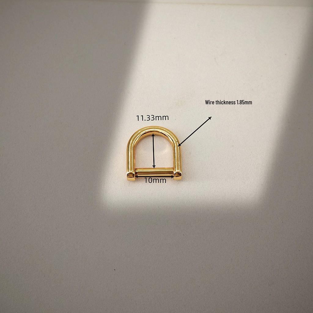 Shiling Zinc Alloy Metal D-ring Detachable Screw Buckle for Luggage and Handbag Accessories