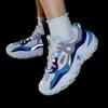 Fila Predator 2 Stoff Synthetikleder Retro Sport Low-Top Lifestyle Schuhe Damensneaker Regen-Nebel-Grau Kaschmir-Blau F12W232140FNA