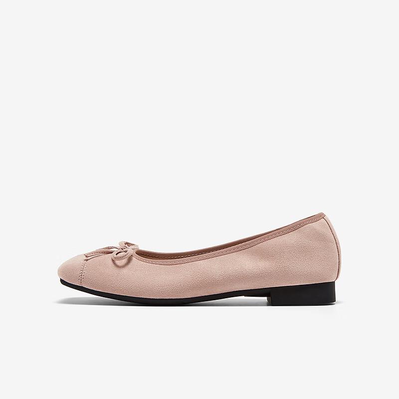 Baishitu Women s Square Toe Bow Slip-On Flats 38