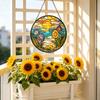 Stained Glass Window Hanging Puzzle Pendants Garden Kitchen Sunroom Home Décor