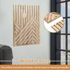 3Pcs Wood Wall Art Wood Wall Sculpture Decor Openwork Wood Wall Ornament Easy to Hang Timber Wall Artwork for Living Room