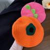 Cartoon Persimmon Beret Kawaii Y2K Painter Hat Personality Knitted Hat  Party