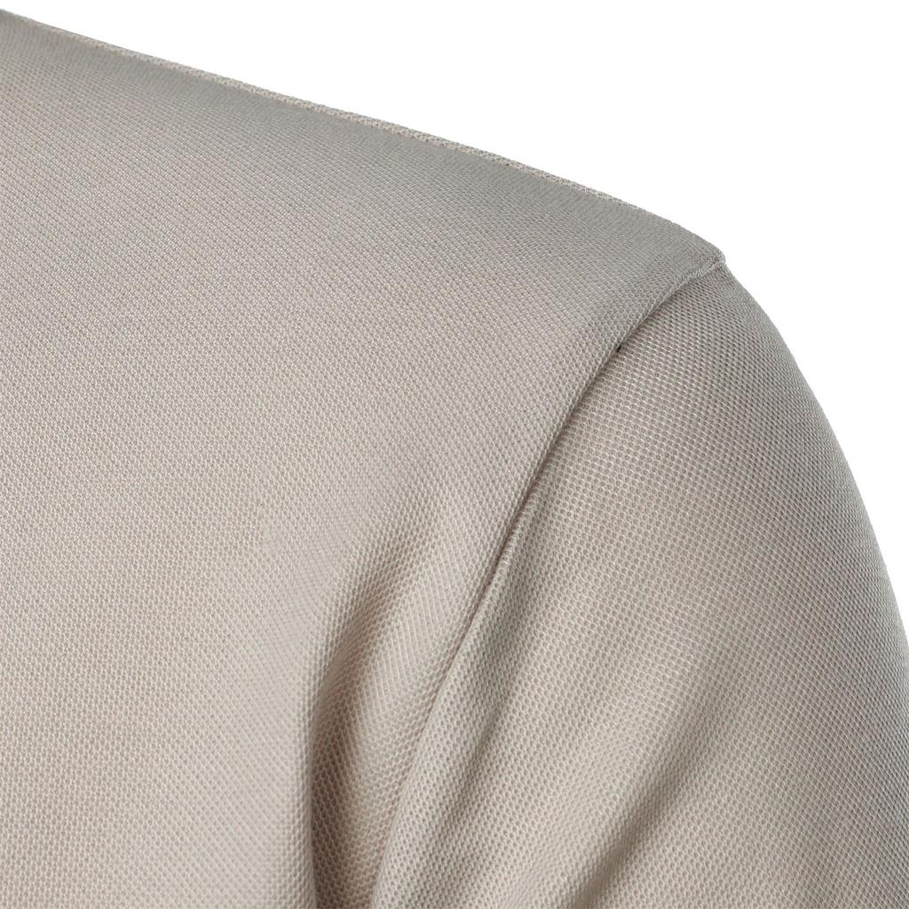 Europäischer und Amerikanischer Stil Herren Sommer Einfarbig Slim Fit Oberteil Mode Kurzarm Umlegekragen T-Shirt