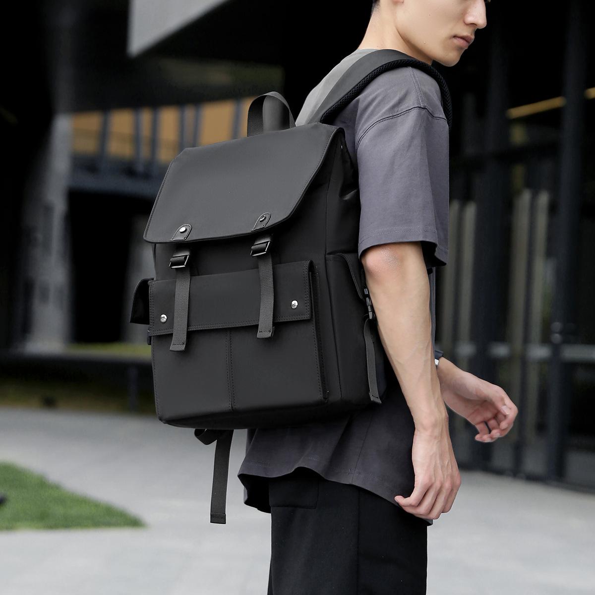 Jmg Bags Men's Backpack For Fashion Trendy Large Capacity Waterproof Multifunctional Student Travel Laptop Backpack Double Shoulder