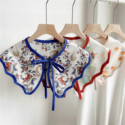 Novo cachecol de ombro xale feminino gola falsa proteção de ombro cachecol quarto com ar condicionado camisola decoração emparelhado com nó de proteção de pescoço