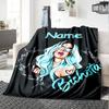 Customiz Name Personality singer Karol G Blanket Soft &Warm Sofa Office Bed Travel Lunch Break Blanket, Gift Suitable All Seasons