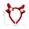 Christmas Antlers Headband Red Christmas Realistic Hairband Festive Deer Cosplay Headband For Adult For Kids Women Holiday