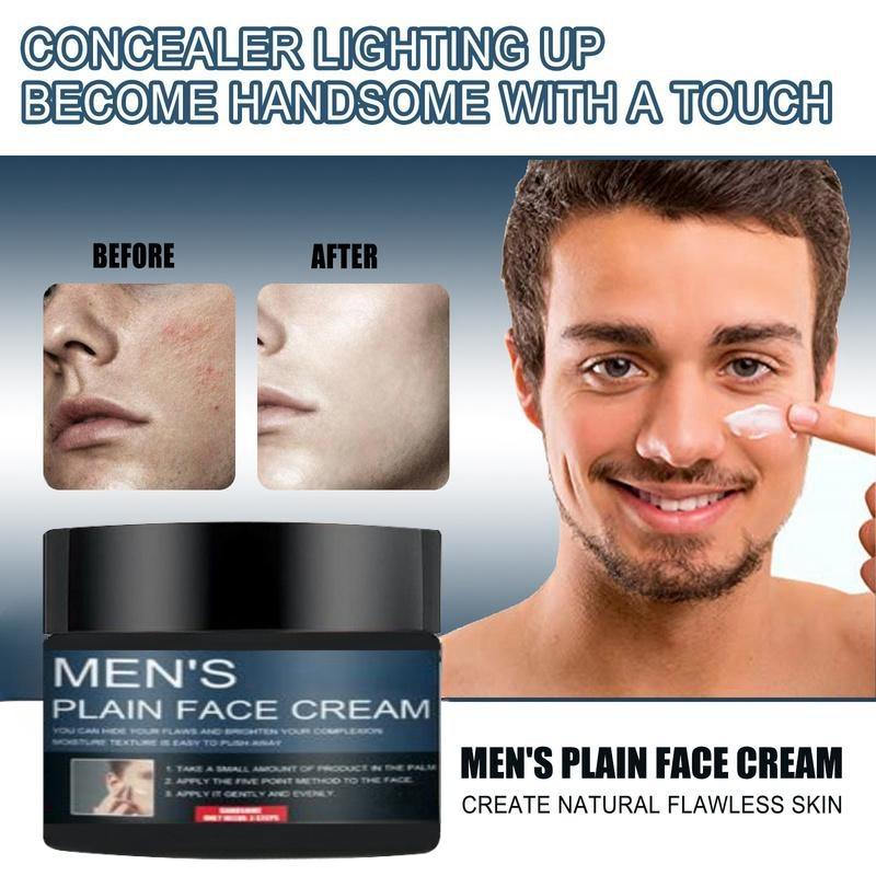 Men's Plain Cream Oil Control Toner Concealer Cream Acne Skin Blemishes Lazy Plain Cream