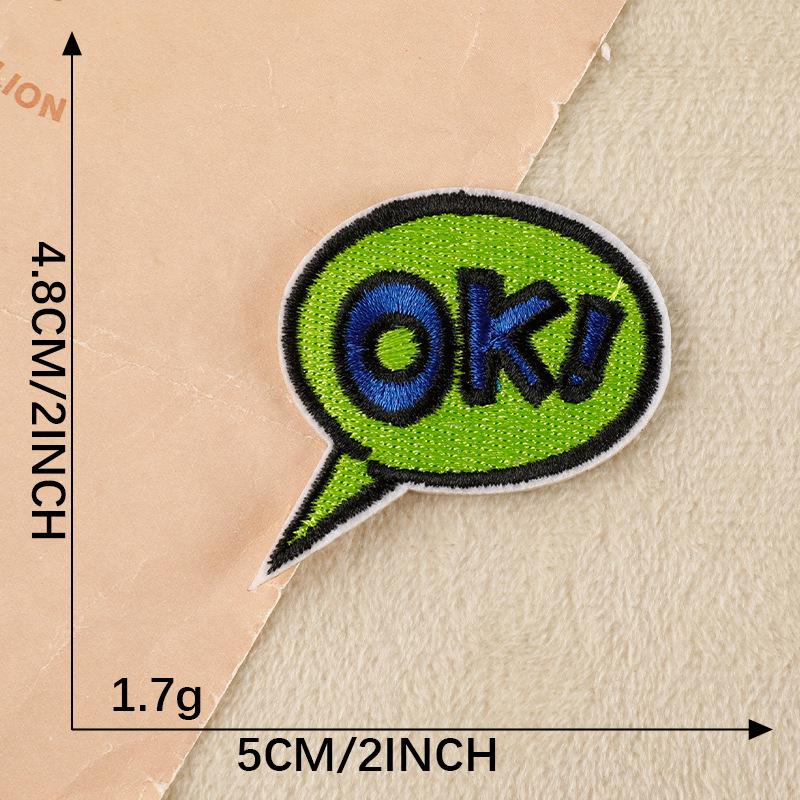 Original English Letters Embroidered Patch Sticker for Clothing