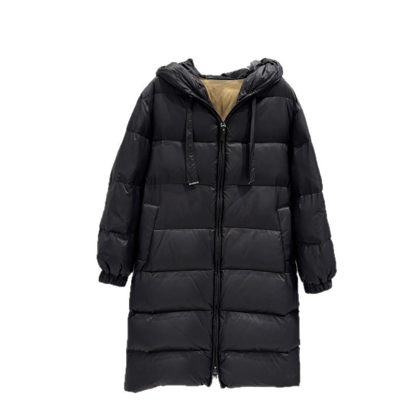 Womens Long Hooded Down Coat Winter Thick Warm Oversized Parka With 50% Duck Fill