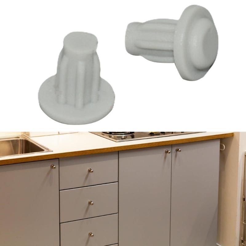 100Pcs Silicone Cabinet Door Bumper Cushion Silicone Hole Plugs NonSlip Bumper Feet Pads Cabinet Door Grippers