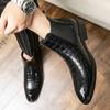 Classic Black Chelsea Men Boots Fashion High Quality Mens Dress Shoes Comfortable Pointed Leather Boots For Men Sapato Social