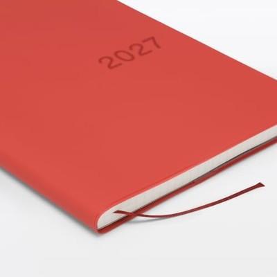 MUJI 2027 Monthly Weekly Planner Schedule Book Red Dec 2026 A6