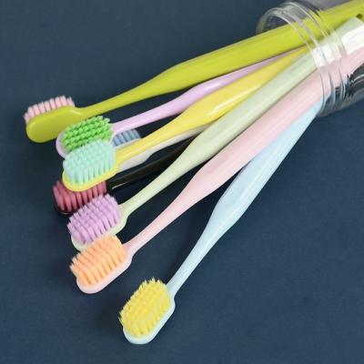 8-Pack of Toothbrushes with Random Colors for Home Use, Wide-Head Soft Bristles for Adults, Gentle Cleaning for Gums, More Effective Than Traditiona