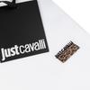 Just cavalli milano men's t-shirt new jacquard label white - Size: L