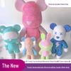DIY Rhinestone Violent Bear Piggy Bank Enamel Doll Ornament Kit