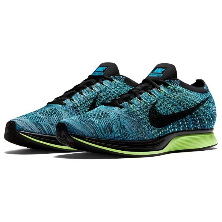Nike Flyknit Racer Blue Gecko 526628-401