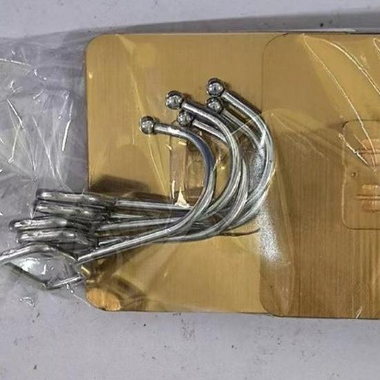 Transparent No-Drill Strong Adhesive Wall Hook for Bathroom & Kitchen