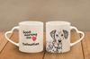 Dalmatian, Carriage Dog, Spotted Coach Dog - Cup with a Dog, Adorable Cup with a Heart-shaped Handle, Universal Gift from the Art-Dog Brand