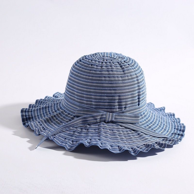 Summer Style Women's Travel Sun Protection Foldable Washable Fashionable Sweet Dome Patterned Sun Hat