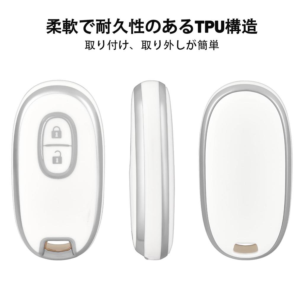 [OFF WE GO] Suzuki Key Case, Compatible with Wagon R, Hustler, Lapin, Lukes, Solio,