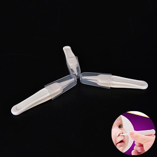 Baby'S Cleaning Tweezer Ear Nose Navel Cleaner Remover Plastic Forceps Body Care,