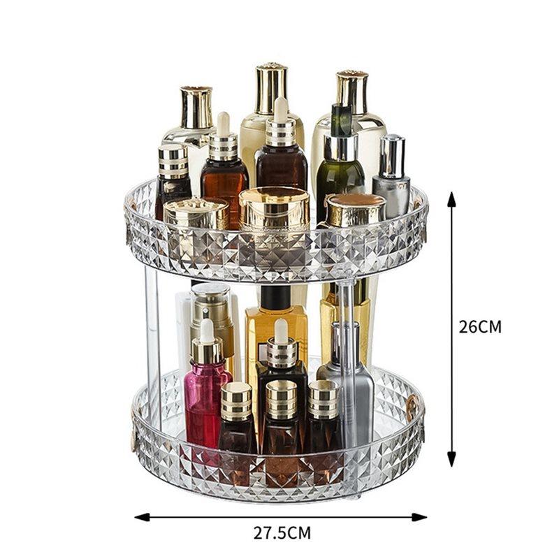 A84X-Makeup Holder Makeup Organizer Ins Desktop Finishing Perfume Tray Bathroom Skin Care Products Rack L B