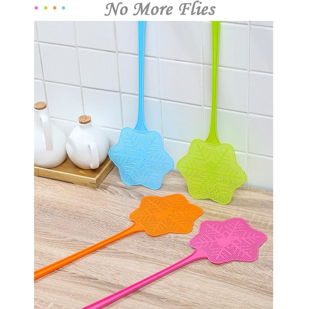 [MG] Fly Swatter Funny Flower Shaped Fly Swatters Durable Colorful