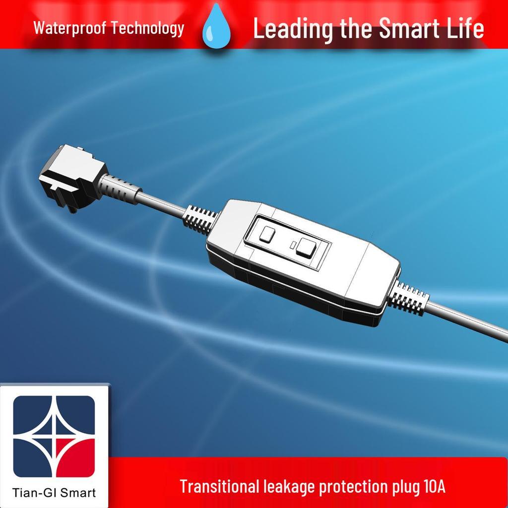 CCC Certified Customized RCD Socket with 10A Leakage Protection for Household Water Heaters & Air Conditioners.