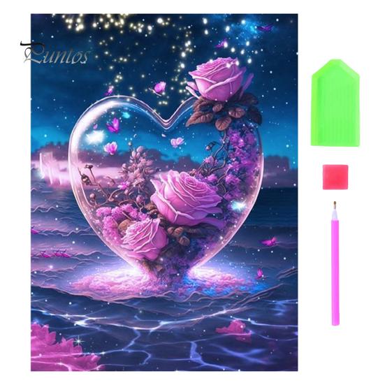 5D Swan Love Diamond Painting Full Drill Resin Mosaic Rhinestone Embroidery Craft Kits for Home Wall Decor Gift