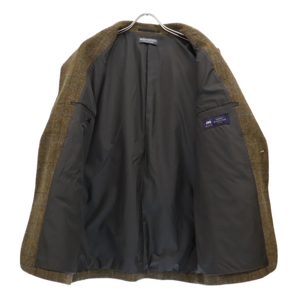B&Y U-ARROWS Excellent Condition 1222-144-1725 MOON Tweed Jacket Jacket L BrownUsed